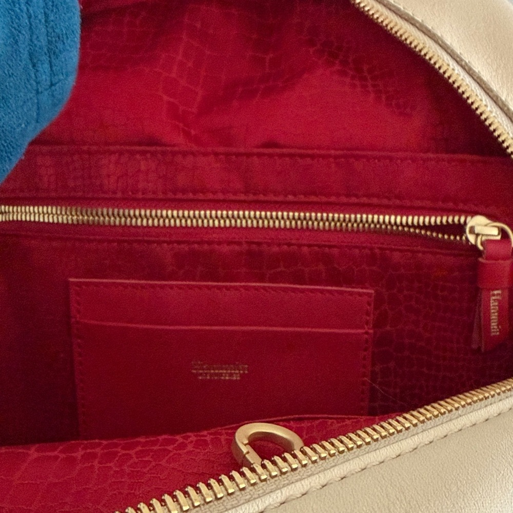 Hammitt Cream Leather Backpack with Gold Studs - Picture 7 of 9